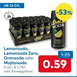 T&G Lemonsoda, Lemonsoda Zero, Oransoda oder Mojitosoda Angebot
