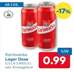 T&G Karlovacko Lager Dose Angebot