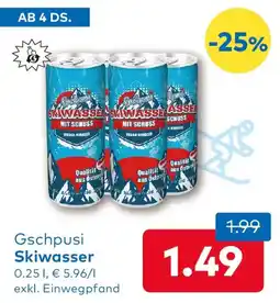 T&G Gschpusi Skiwasser Angebot