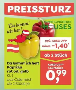 ADEG Da komm' ich her! rot od. gelb Angebot
