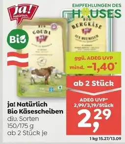 ADEG Ja! natürlich bio käsescheiben Angebot