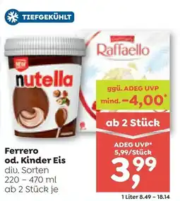 ADEG Ferrero od. Kinder Eis Angebot