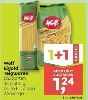 ADEG Wolf eigold teigwaren Angebot