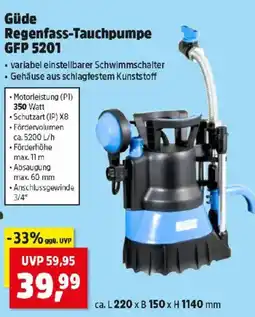 Thomas Philipps Güde regenfass-tauchpumpe gfp 5201 Angebot