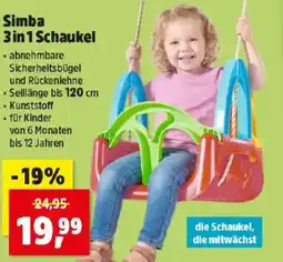 Thomas Philipps Simba 3 in 1 Schaukel Angebot