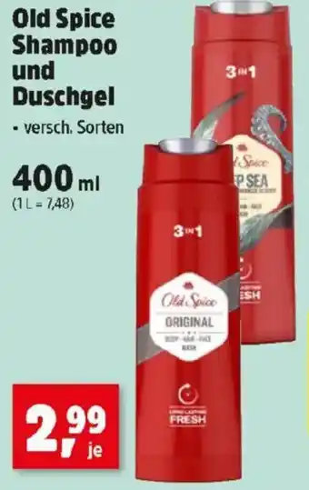 Thomas Philipps Old spice shampoo und duschgel Angebot