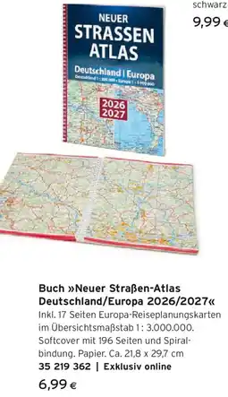 Tchibo Eduscho Buch Neuer Straßen-Atlas Deutschland/Europa 2026/2027 Angebot