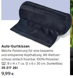 Tchibo Eduscho Auto-Gurtkissen Angebot