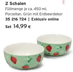 Tchibo Eduscho 2 Schalen Angebot