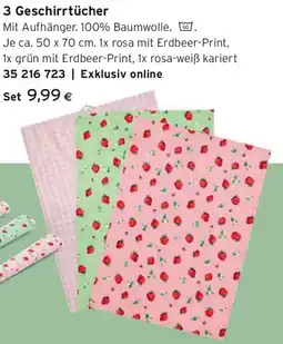Tchibo Eduscho 3 Geschirrtücher Angebot