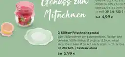 Tchibo Eduscho 3 Silikon-Frischhaltedeckel Angebot
