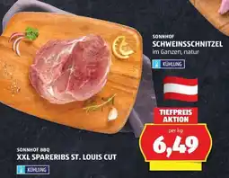 Hofer SONNHOF BBQ XXL SPARERIBS ST. LOUIS CUT Angebot