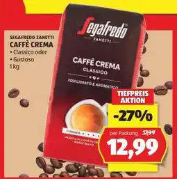 Hofer SEGAFREDO ZANETTI CAFFÈ CREMA Angebot