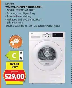 Hofer SAMSUNG WÄRMEPUMPENTROCKNER Angebot