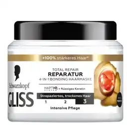 dm Schwarzkopf Gliss Total Repair Haarmaske Angebot