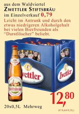 Winkler Markt Zwettler stiftsbräu im einzelverkauf Angebot