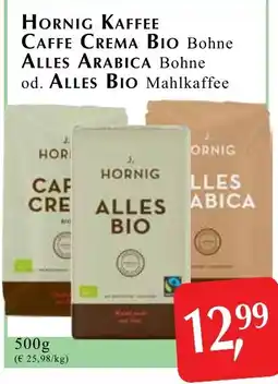Winkler Markt Hornig kaffee caffe crema bio bohne alles arabica bohne od. alles bio mahlkaffee Angebot