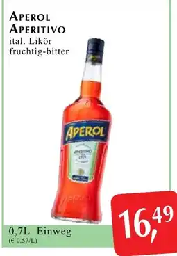 Winkler Markt Aperol aperitivo ital. likör fruchtig-bitter Angebot