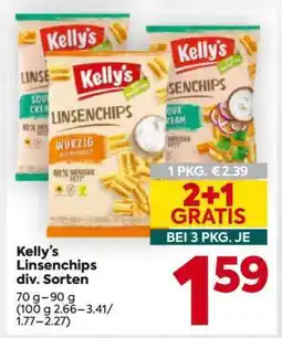 Billa Kelly’s Linsenchips div. Sorten Angebot
