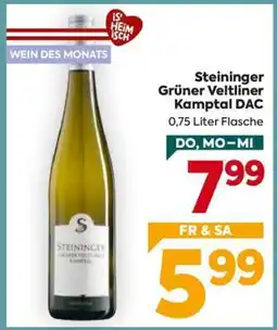 Billa Steininger Grüner Veltliner Kamptal DAC Angebot
