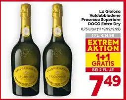 Billa La Gioiosa Valdobbiadene Prosecco Superiore DOCG Extra Dry Angebot