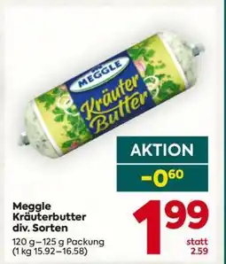 Billa Meggle Kräuterbutter div. Sorten Angebot