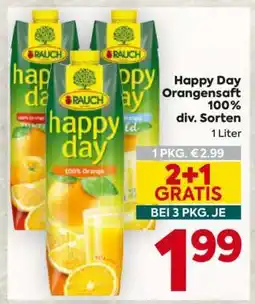 Billa Happy Day Orangensaft 100% div. Sorten Angebot