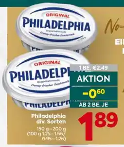 Billa Philadelphia div. Sorten Angebot