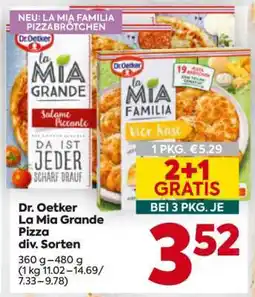 Billa Dr. Oetker La Mia Grande Pizza div. Sorten Angebot