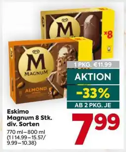 Billa Eskimo Magnum 8 Stk. div. Sorten Angebot