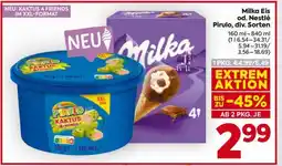 Billa Milka Eis od. Nestlé Pirulo div. Sorten Angebot