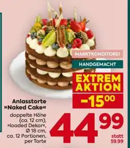 Billa Anlasstorte Naked Cake Angebot