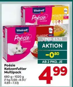 Billa Poésie Katzenfutter Multipack Angebot