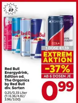 Billa Red Bull Energydrink, Edition od. The Organics by Red Bull div. Sorten Angebot
