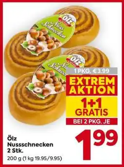Billa Ölz Nussschnecken 2 Stk Angebot