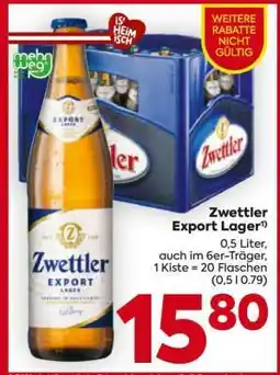 Billa Zwettler Export Lager Angebot