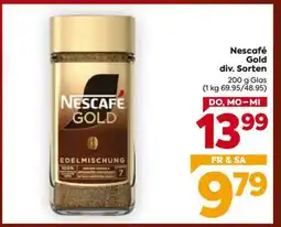 Billa Nescafé Gold div. Sorten Angebot