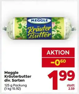 Billa Meggle Kräuterbutter div. Sorten Angebot