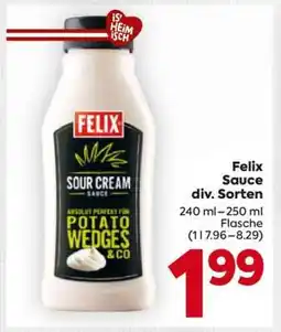 Billa Felix Sauce div. Sorten Angebot