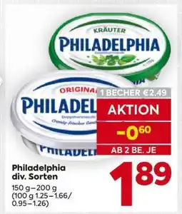 Billa Philadelphia div. Sorten Angebot