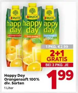 Billa Happy Day Orangensaft 100% div. Sorten Angebot