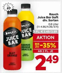 Billa Rauch Juice Bar Saft div. Sorten Angebot
