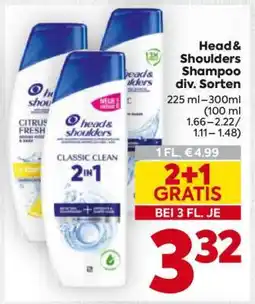 Billa Head & Shoulders Shampoo div. Sorten Angebot