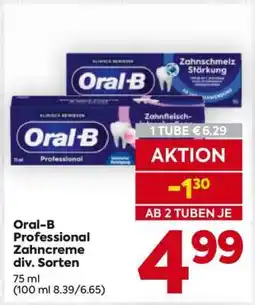 Billa Oral-B Professional Zahncreme div. Sorten Angebot