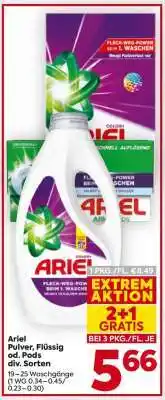 Billa Ariel Pulver, Flüssig od. Pods div. Sorten Angebot