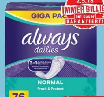 Spar Slipeinlagen Angebot