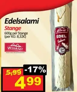 Wurstico Edelsalami Stange Angebot