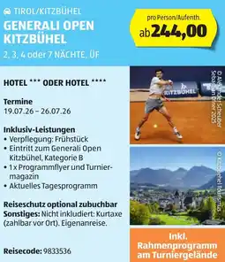 Hofer Tirol/kitzbühel generali open kitzbühel Angebot