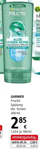 dm GARNIER Fructis Spülung Angebot