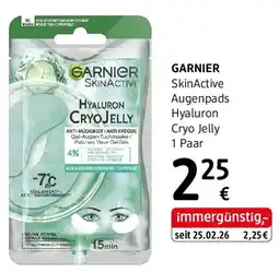 dm Garnier SkinActive Augenpads Hyaluron Cryo Jelly Angebot